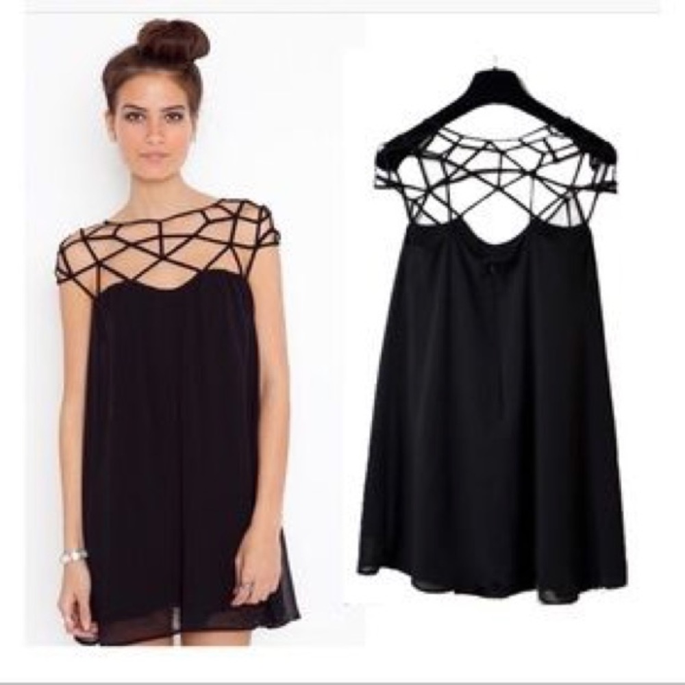 Choies Cage Neck Shift Dress